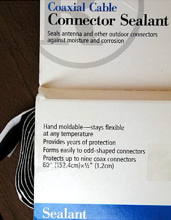 Coax Sealer Tape from Radio Shack